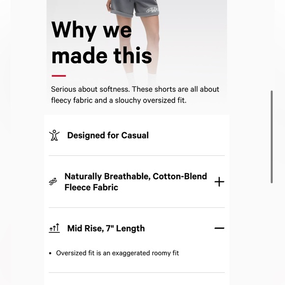 🆕 Lululemon Scuba Mid Rise Oversized Shorts 7” Graphic - Picture 5 of 16